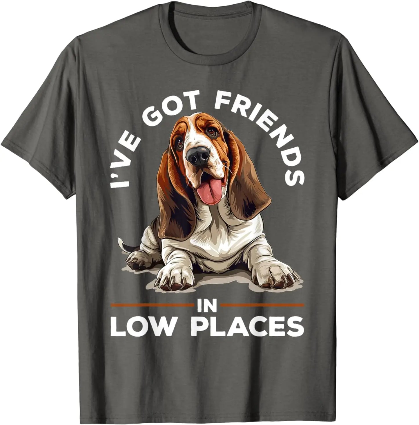 Basset Hound Dog Breed I've Got Friends in Low Places T-Shirt