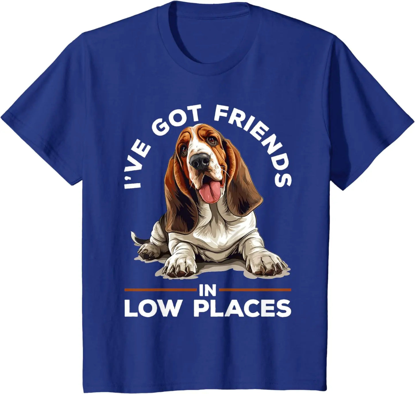 Basset Hound Dog Breed I've Got Friends in Low Places T-Shirt